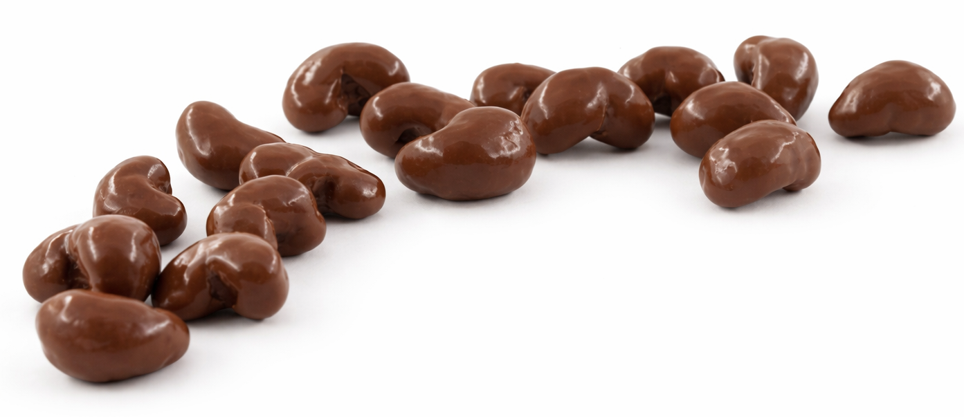 Cashews Bio in Vollmilch-Schokolade mit Salz-Karamell