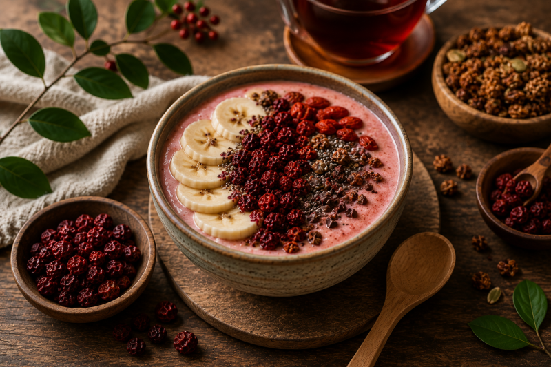 Schisandra Beeren (Wu Wei Zi) – die besondere Aromabeere für Tee & bewusste Genussmomente