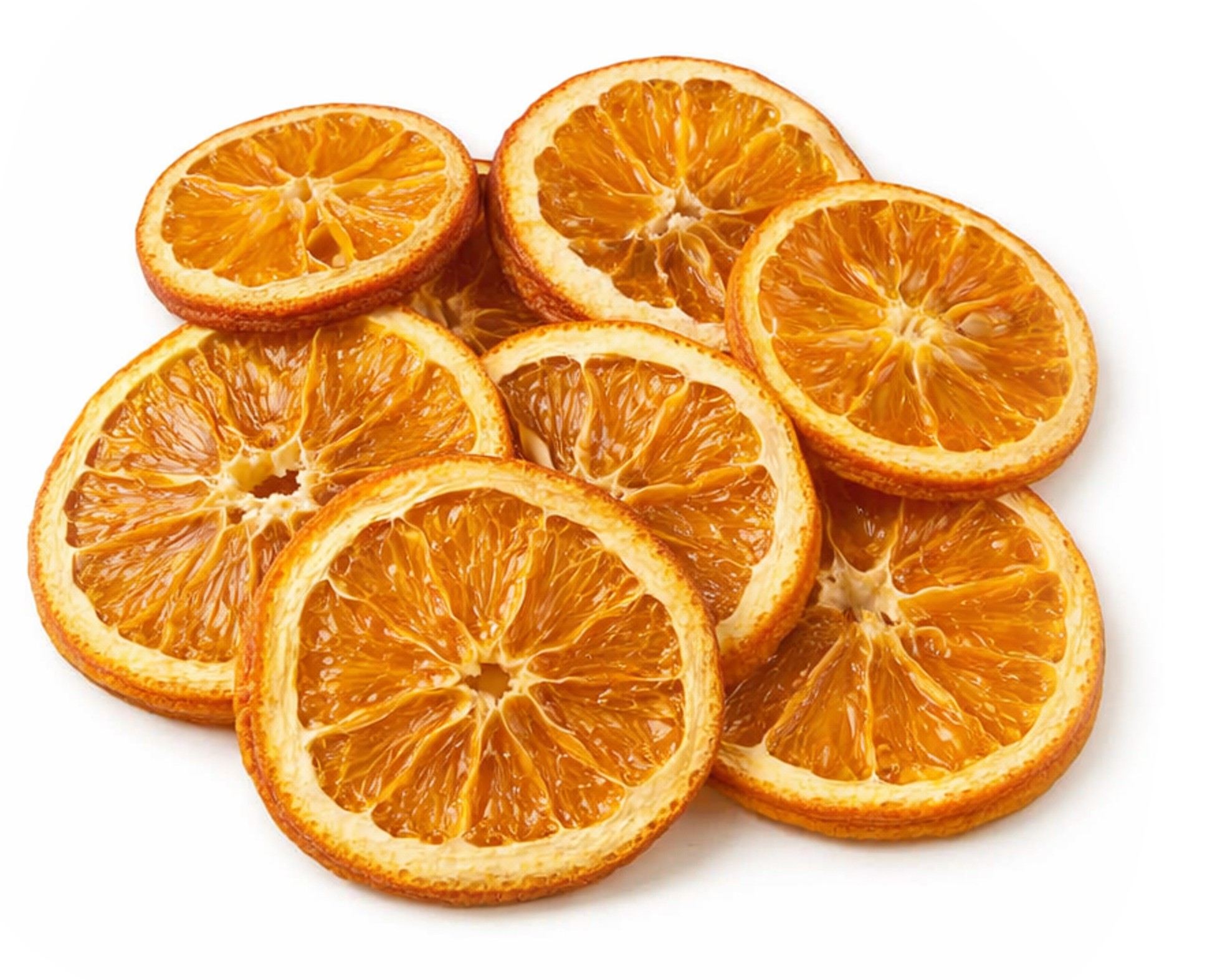 Orangenscheiben aus Spanien – in Deutschland schonend getrocknet