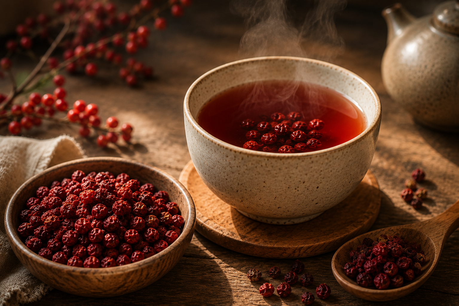 Schisandra Beeren (Wu Wei Zi) – die besondere Aromabeere für Tee & bewusste Genussmomente
