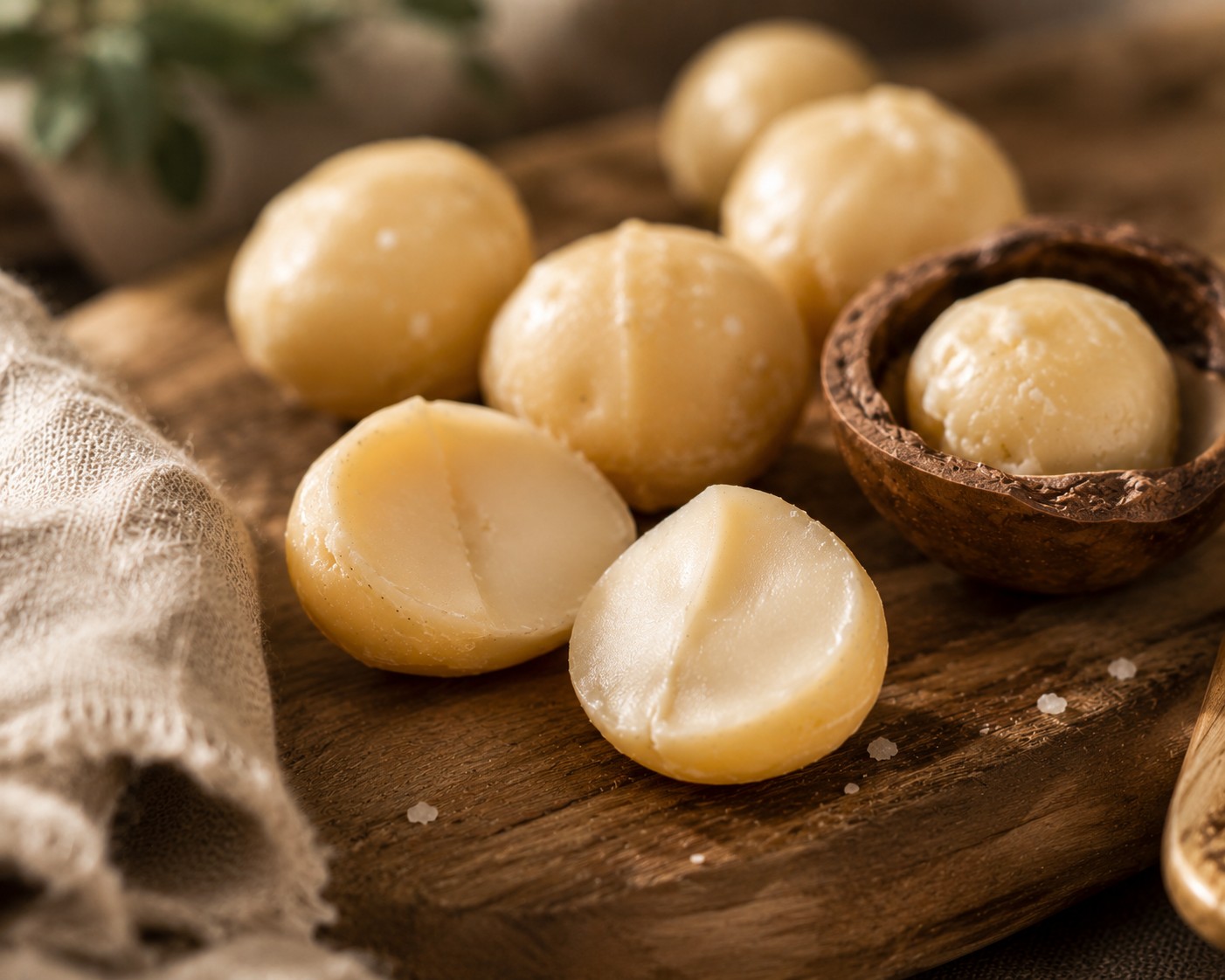 Macadamias in Rohkostqualität – große australische Premiumkerne
