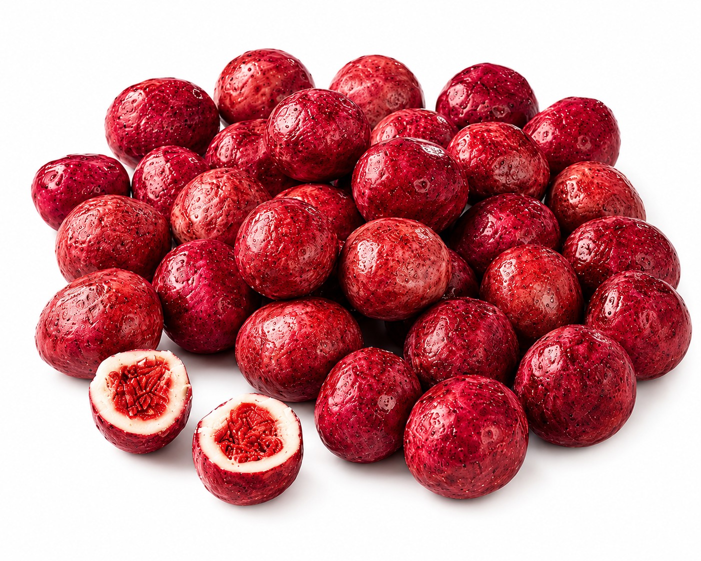 Erdbeeren in Zitronenschokolade, Bio