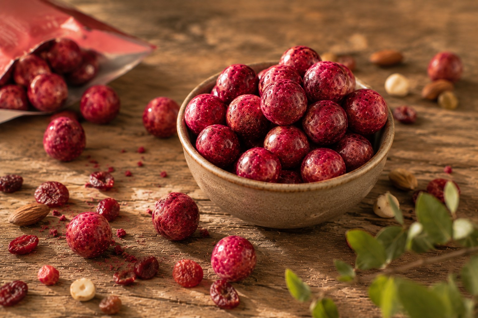Erdbeeren in Zitronenschokolade, Bio
